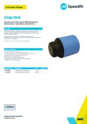 JG Speedfit Blue afpersdop datasheet